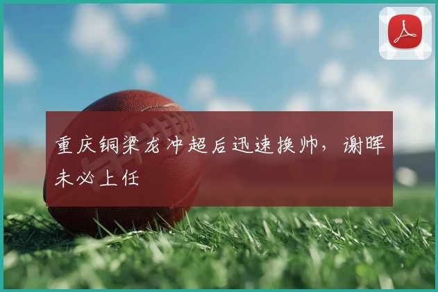 重庆铜梁龙冲超后迅速换帅，谢晖未必上任